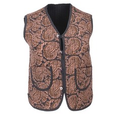 Steppweste, Blockdruck Boho