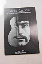 alte Noten Georg Lawall 4 Stücke für moderne Konzertgitarre edition eurocord