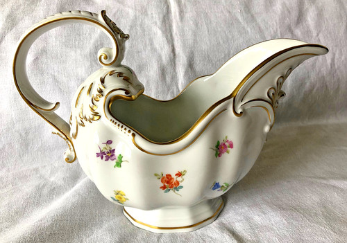 Meissen prunksauciere barock - meissen,