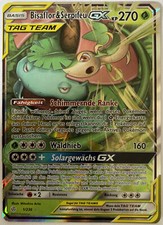 Pokemon Bisaflor Serpifeu GX | Deutsch 1/236 Welten im Wandel | Near Mint