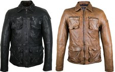 Herren lederjacke mit - lederjacke,