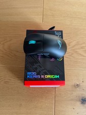 ASUS ROG Keris II Origin Wireless RGB eSports Maus Schwarz, 42.000 dpi, 2.4 G...
