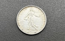 835/- Silbermünze, 5 Francs, Republique Francaise, 1964, Säerin