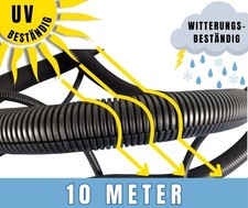 10m UV Wellrohr geschlitzt UV-