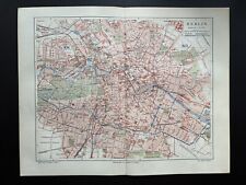 antiker historischer Stadtplan Berlin innere Stadt um 1900 citymap Berlin