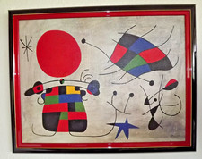 Joan Miro Surreal 63x48 cm Leinwand Das Lächeln der flamboyanten Flügel Miró