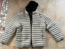 Warme Steppjacke, Daunenjacke Gr. L neu ungetragen, Beige/Hellgrau