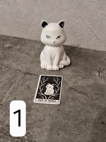 Tarot katzenfigur page - "page, of