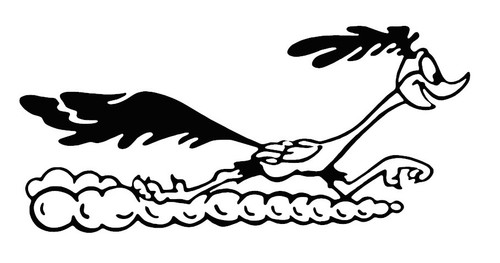 Aufkleber road runner - road,