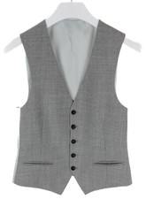 Suitsupply Ferrara Weste Herren UK 34 Woll Knopfverschluss Melange Weste