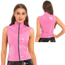 Damen Wetlook Lack-Lederlook