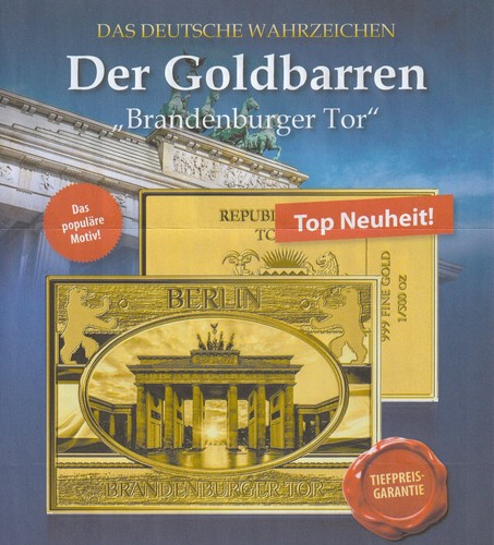 Goldbarren feingold 999 - 999,