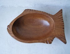 kleine Holzschale, Fisch