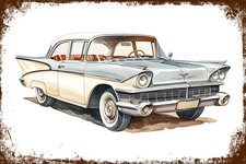 Retro blechschild auto car pkw - blechschild,