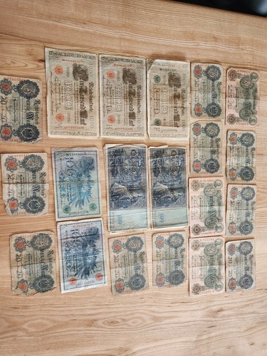 Alte reichsbanknoten deutsches - alte,