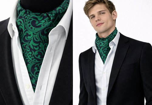 Barocke herrenkrawatte ascot - barocke,