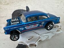 Hot Wheels 2012 HW Workshop '55 Chevy Bel Air Gasser Blue Drag Racers X1634