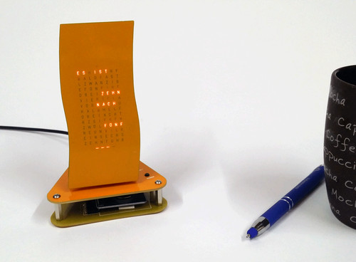 Led wortuhr mini wave bausatz - led,