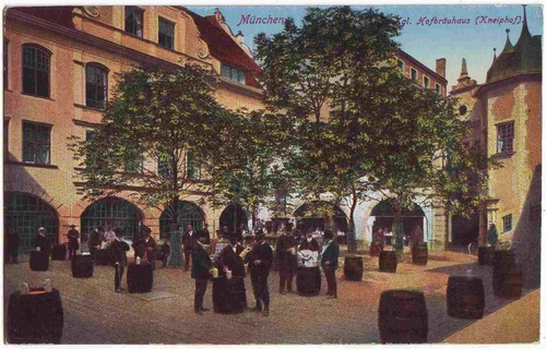 Alte ansichtskarte münchen - alte,