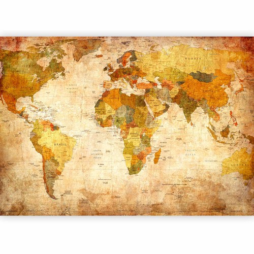 Weltkarte vintage kontinente - vintage,