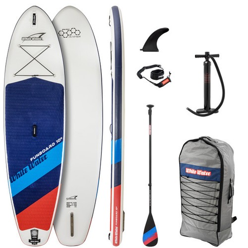 White water funboard - white, 10,8