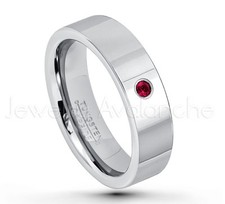 0.07ct Ruby Solitaire Ring