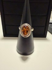 Vintage 925 Silber Bernstein