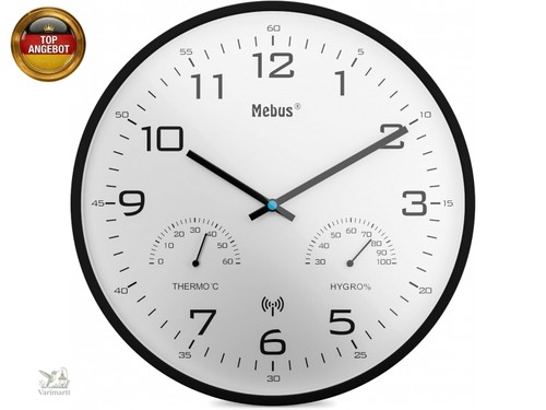 Moderne funk wanduhr mit - moderne, funk-wanduhr