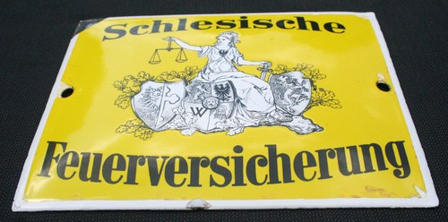 Emailleschild schlesische - emailleschild,