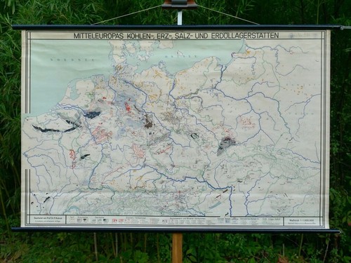 Vintage schulwandkarte - vintage, |