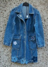 Jeans mantel damen upcycling - damen,