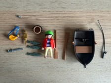 Playmobil Pirat mit Ruderboot
