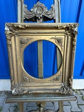 ANTIKER BAROCK BILDERRAHMEN RAHMEN FÜR GEMÄLDE UM 1880 54x60x7cm