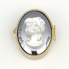 Vintage Kamee Pillendose Antik