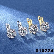 Damen Ohrringe Gold Platin