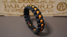 Paracord Armband  Orange Linie