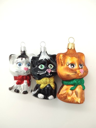 Christbaumkugel katze aus - christbaumkugel,