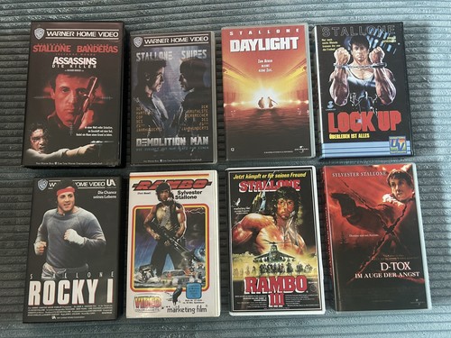 Vhs stallone rocky rambo 3 - vhs,