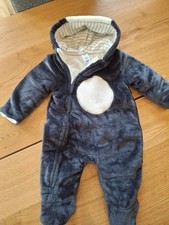 Baby Winter Teddy-Overall,  Winteranzug Neuwertig, Gr 62
