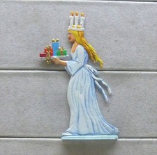 1 Zinnfigur Lucia Schweden Weihnachten Heiliger Abend bemalt 75mm