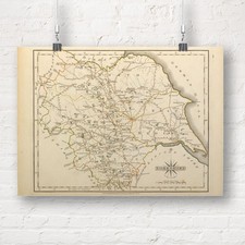 Landkarte von yorkshire - landkarte,