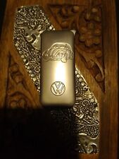 VW Käfer - Volkswagen Feuerzeug Original  VW /  Metall / in Silber