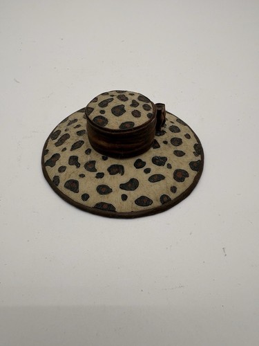 Miniatur hut leopardenmuster - miniatur,