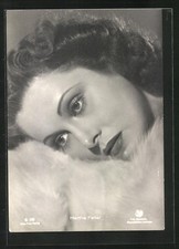 Ansichtskarte Schauspielerin Hertha Feiler mit sehnsüchtigen Blick 