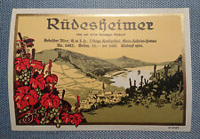 altes Weinetikett Flaschenetikett Etikett Rüdesheimer Illert Auheim Hanau