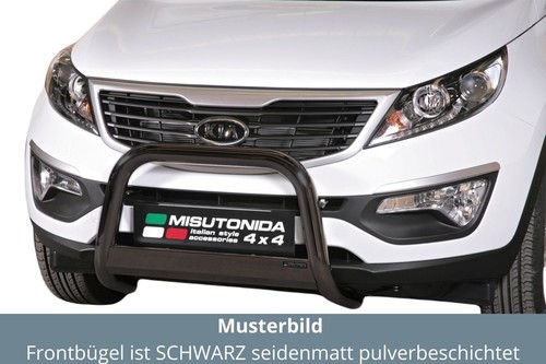 Frontbügel edelstahl schwarz - edelstahl,