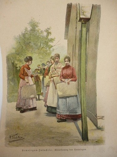 Orig kolorierter holzstich - orig.,