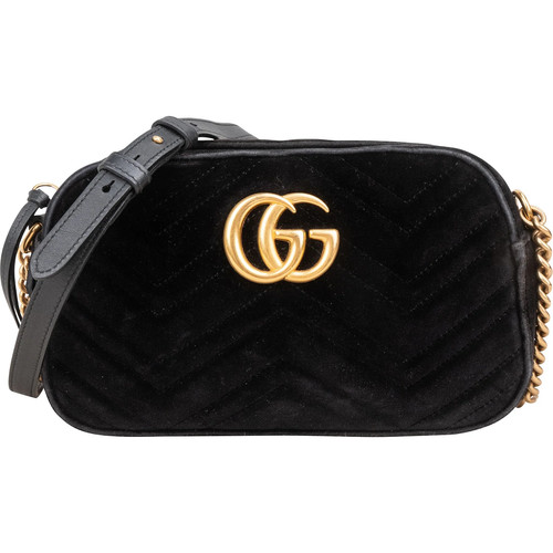 Gucci chevron velvet marmont - gucci,