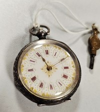 Antike Taschenuhr, Schweizer Uhrwerk, Feinsilber 935 Top Zustand Nr.2