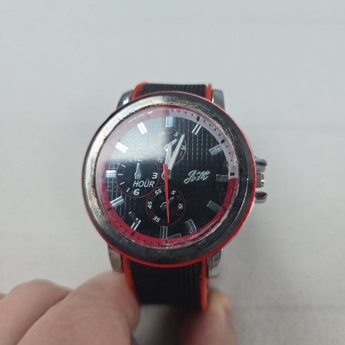 Herren armbanduhr rot - jk,
